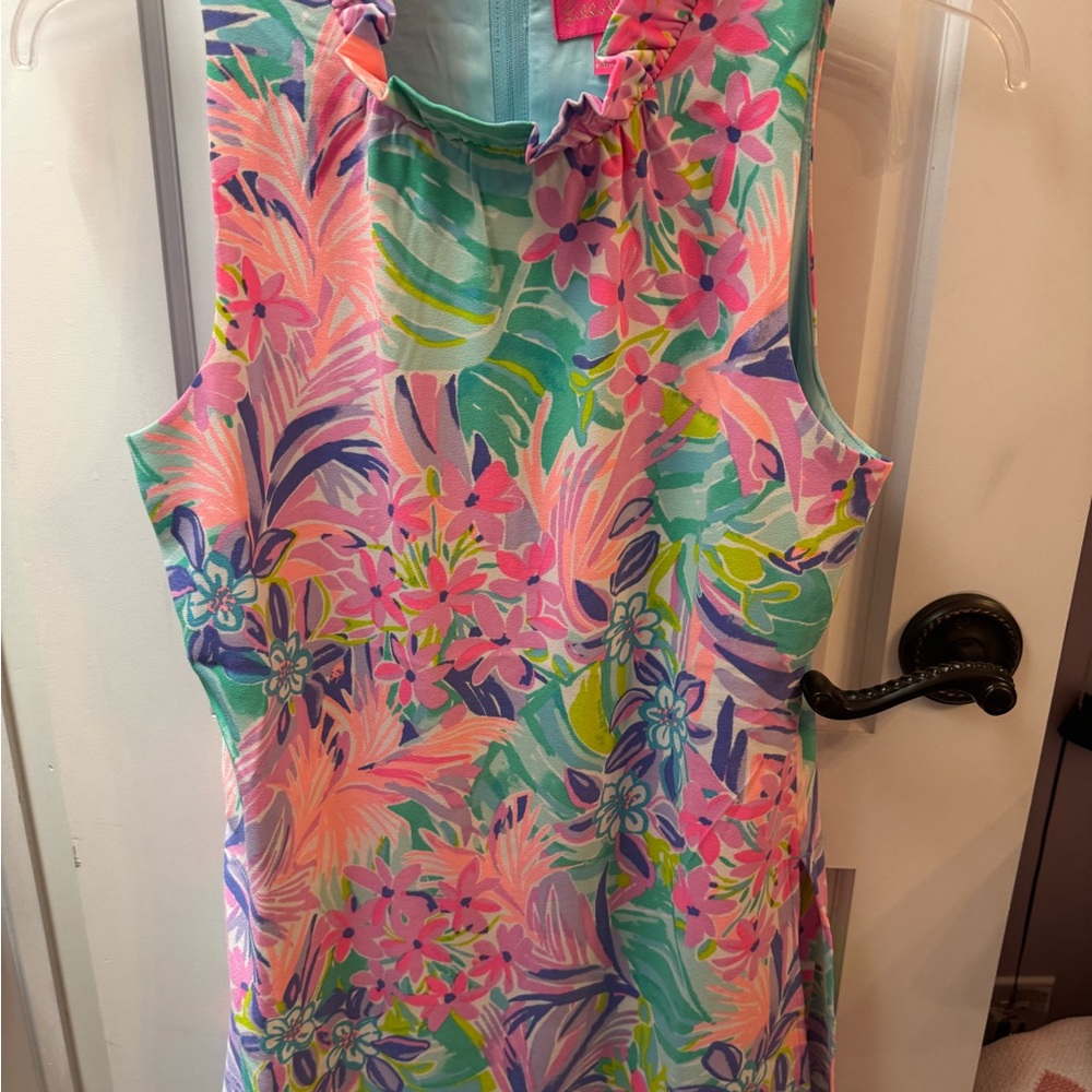 Vibrant Floral Sleeveless Dress